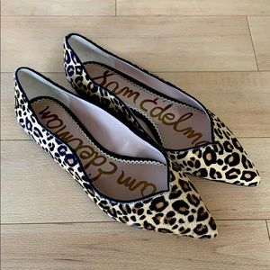 Sam Edelman Leopard Print Calfhair Flats